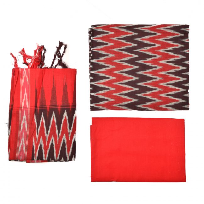 Pochampally Cotton Suit Set 2.5 Meter (Multi-Color)