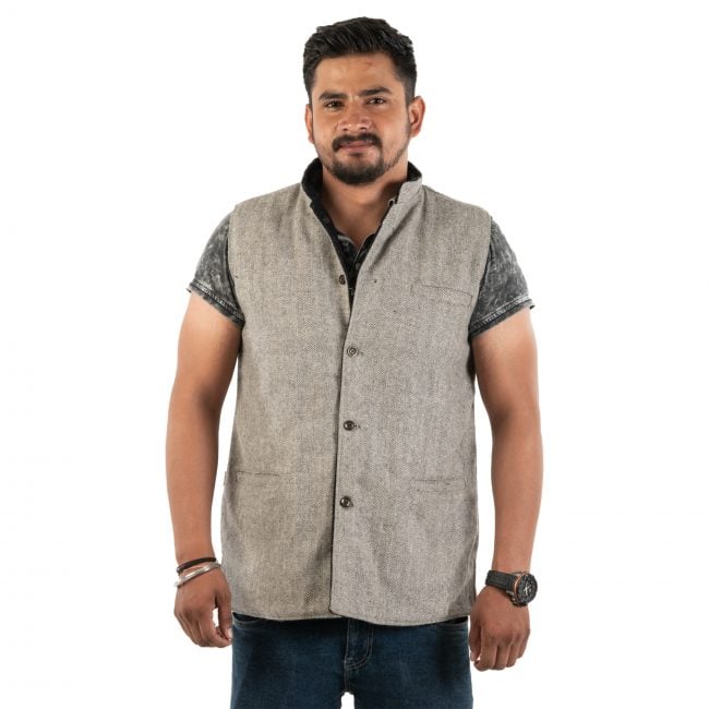 Waist Coat Double Gray - 38