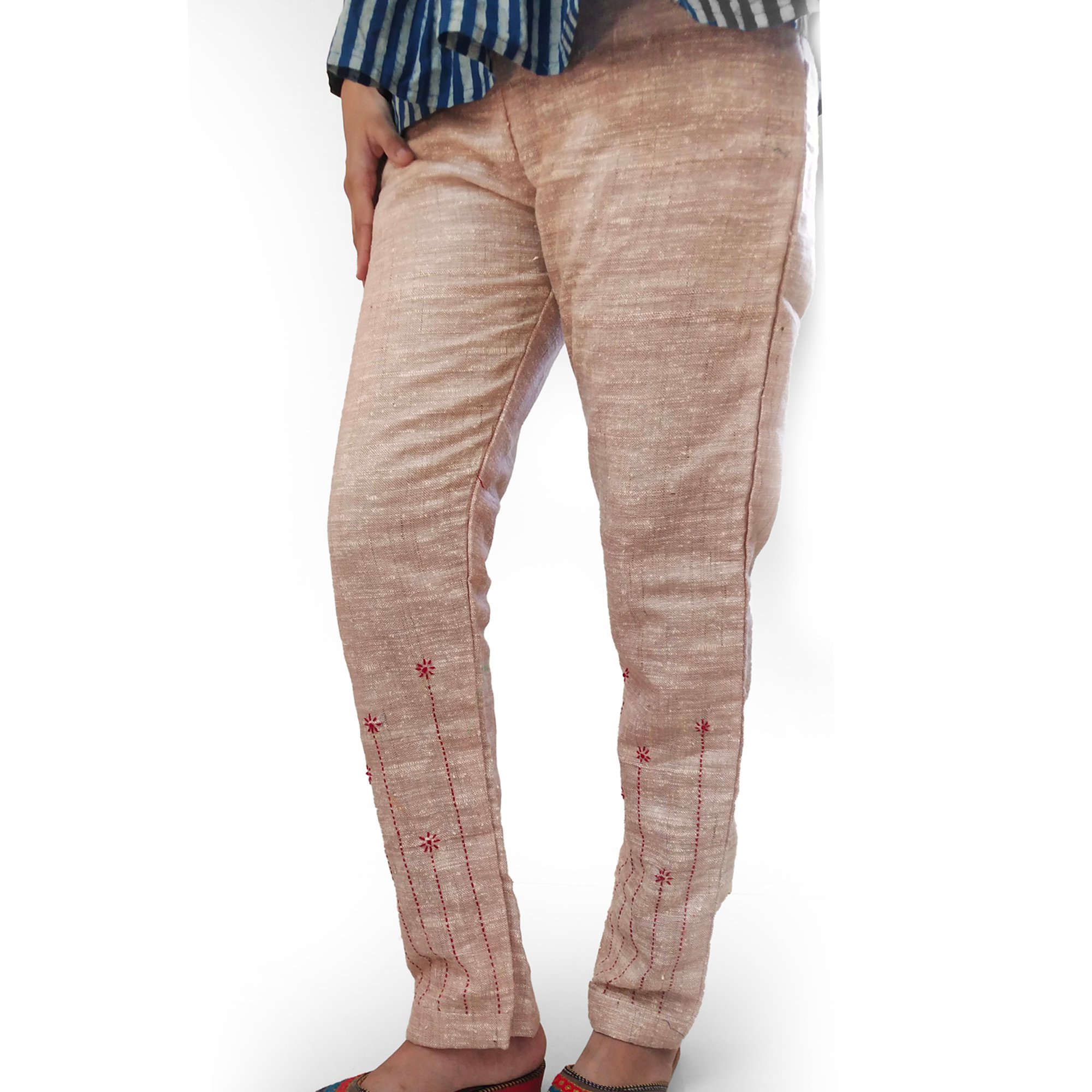 Khadi Brown Pant - L