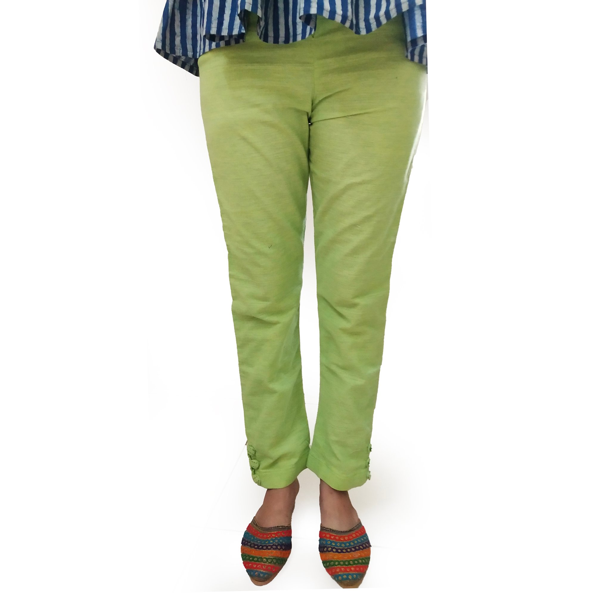 Cotton Green Pant