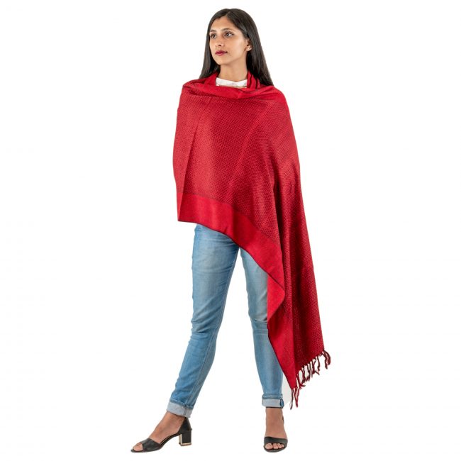 Woolen Stole (Noil Silk)