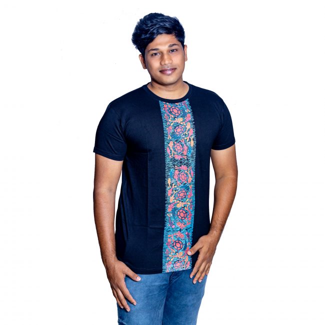 Cotton Round Neck Half Sleeve Printed Tshirt