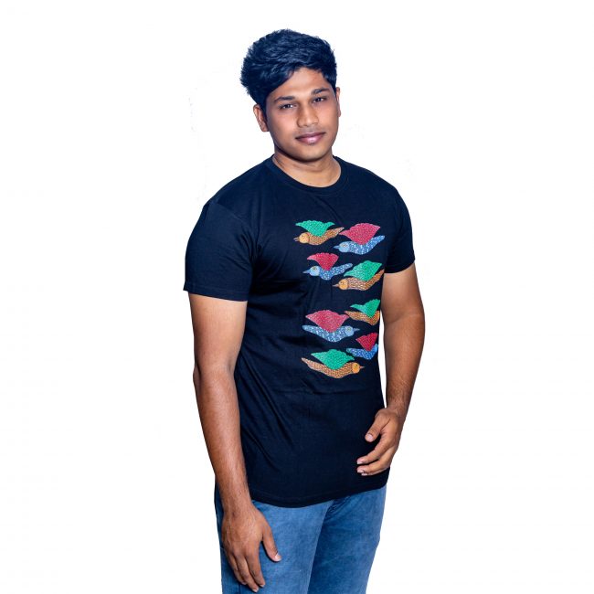 Cotton Round Neck Half Sleeve Printed Tshirt