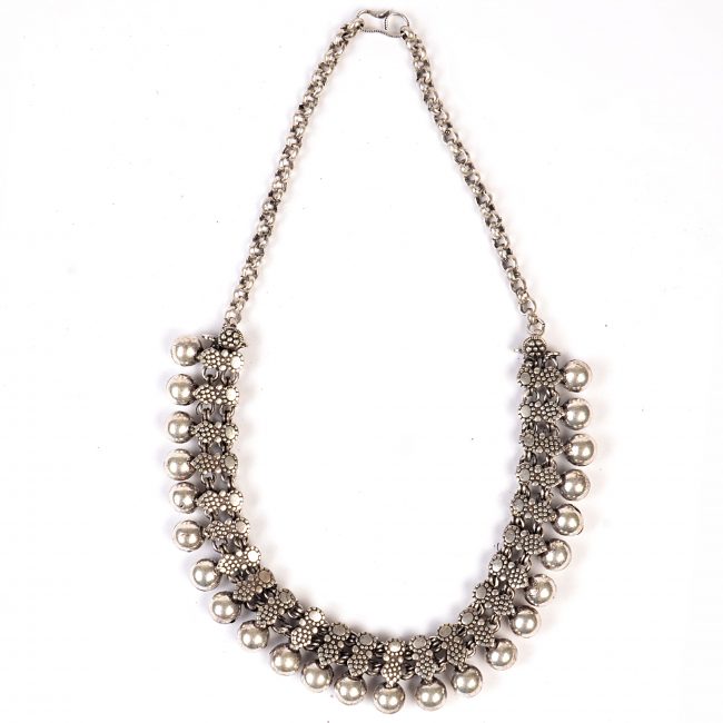 Handcrafted Multicolor Metal Beads Necklace