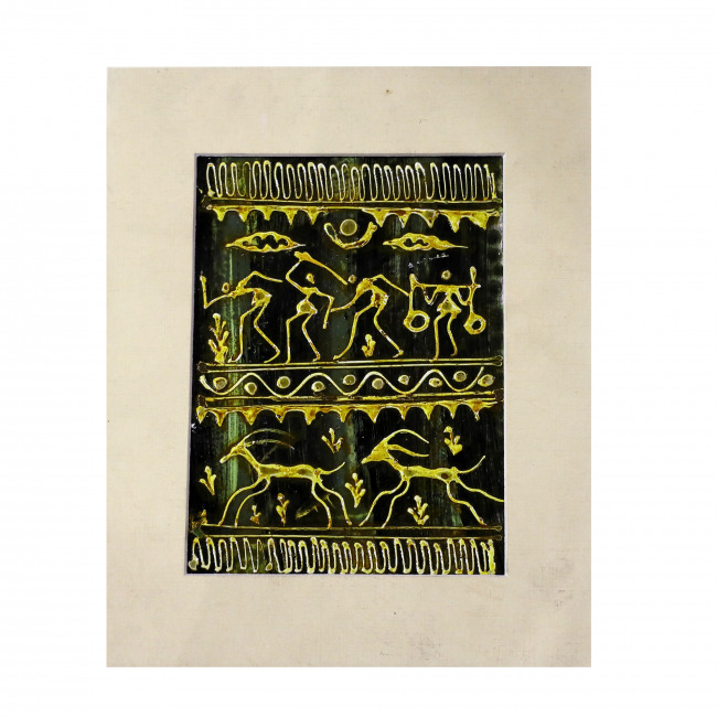 Handcrafted Mount Embosed Painting