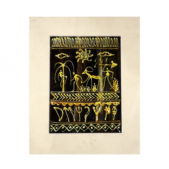 Handcrafted Mount Embosed Painting