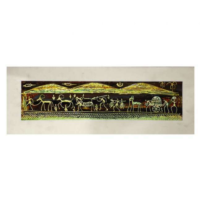 Handcrafted Mount Embosed Painting