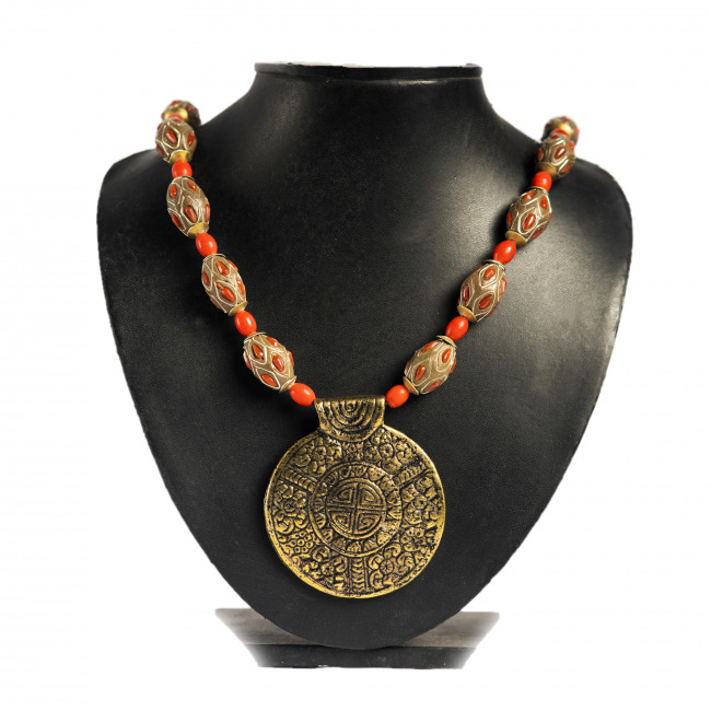 Handcrafted Bead Stone Necklace