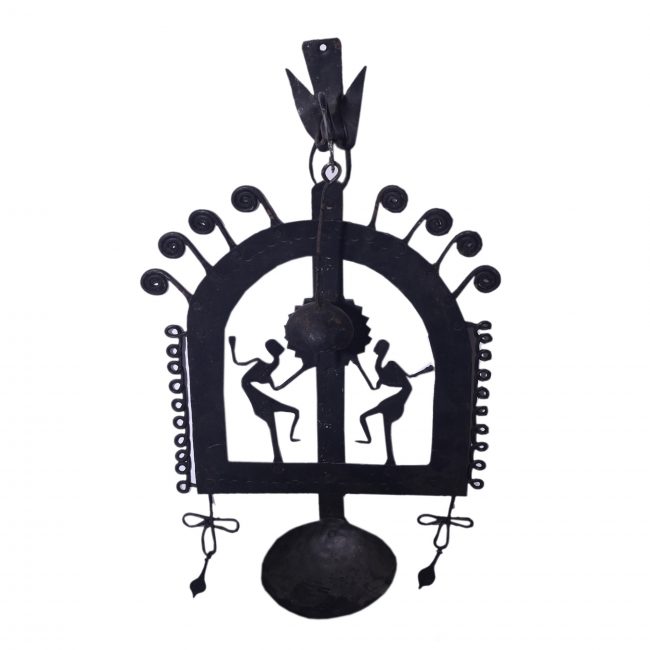 Handcrafted Bell Diya Wrought Iron Craft