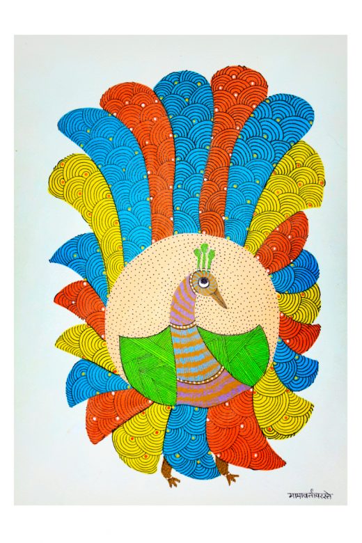 Tribes India Handmade Gond Paper Painting