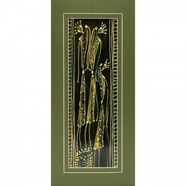 Handmade Multicolor Saura Painting