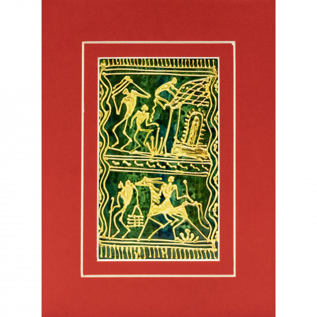 Handmade Multicolor Saura Painting