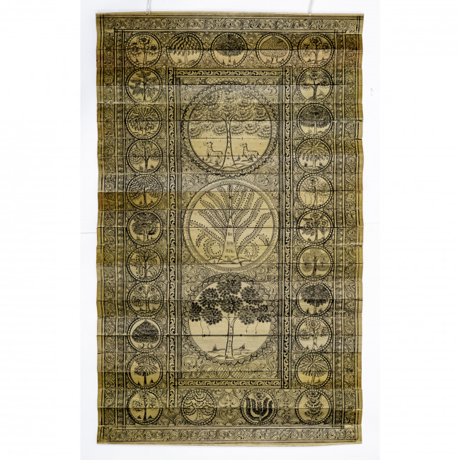 Handmade Multicolor Palm Leaf Saura Painting