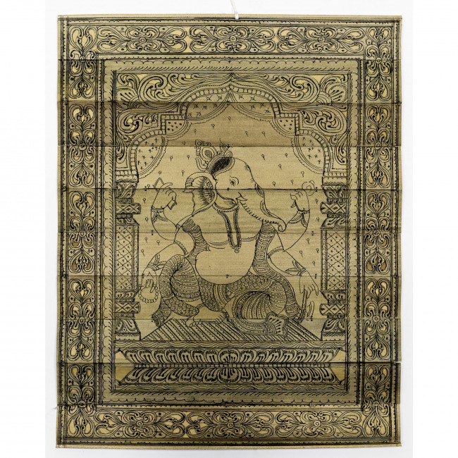 Handmade Multicolor Palm Leaf Saura Painting