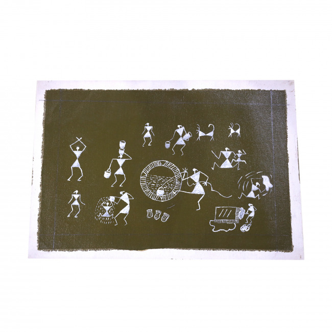 Handmade Multicolor Warli Painting