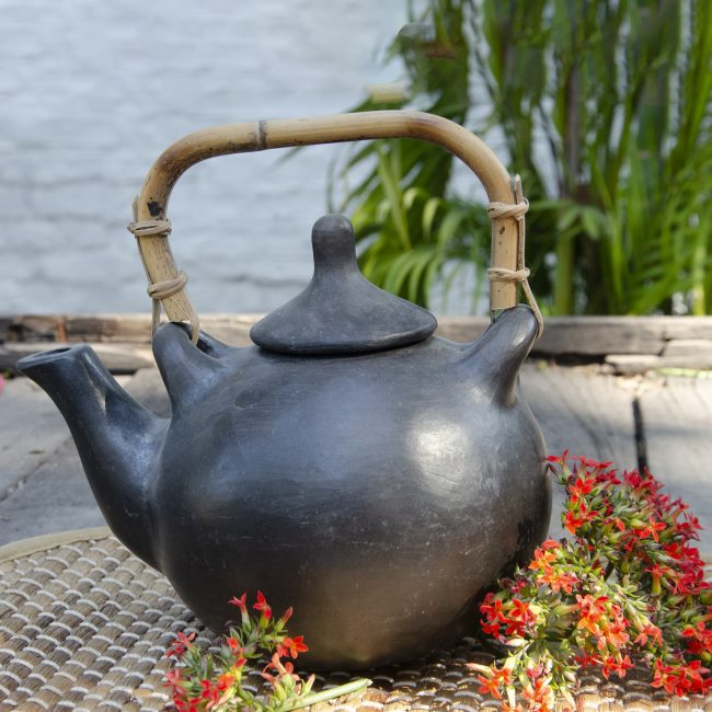 Tribes India Black Pottery Classic Kettle