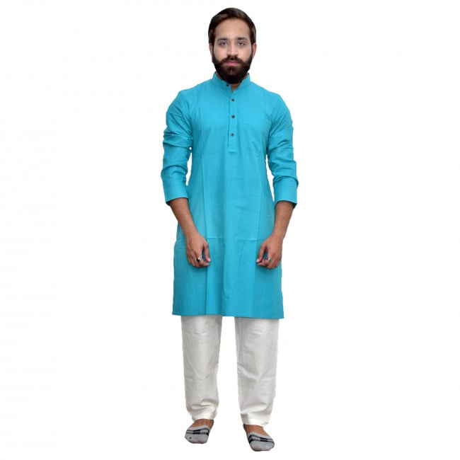 Handmade Gents Green Kurta