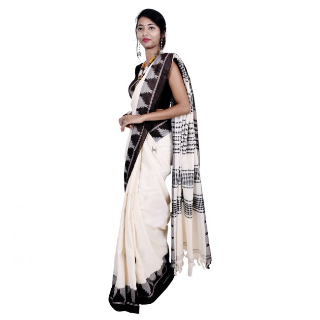 Aal Dyed hand woven Cotton Saree