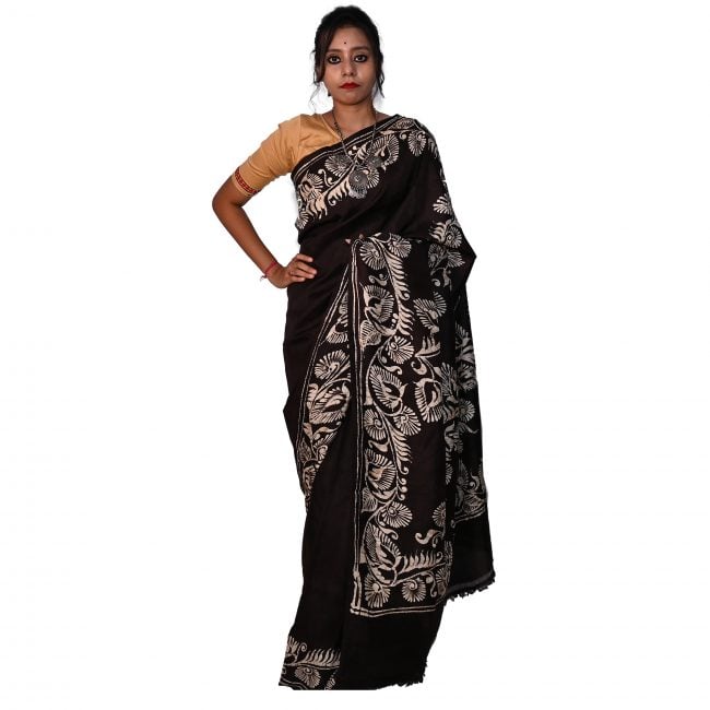 Silk Hand Paint Saree