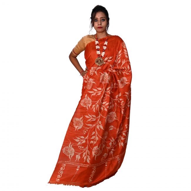 Silk Hand Paint Saree