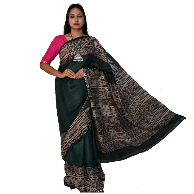 Silk Print Saree