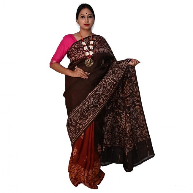 Tassor Batick Saree