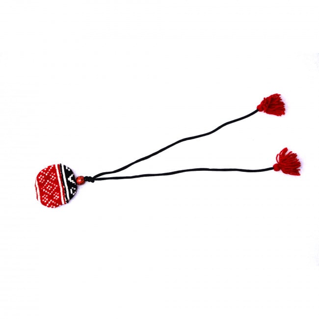 Toda Embroided Luggage Tag (Round)
