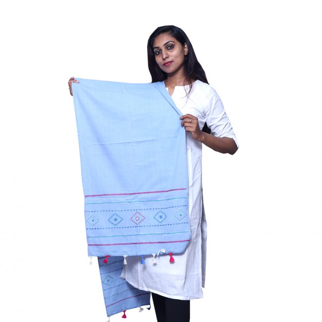 Handembroided Blue Stole