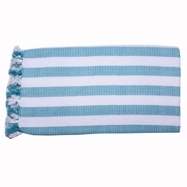 Hand woven striped Bath towel
