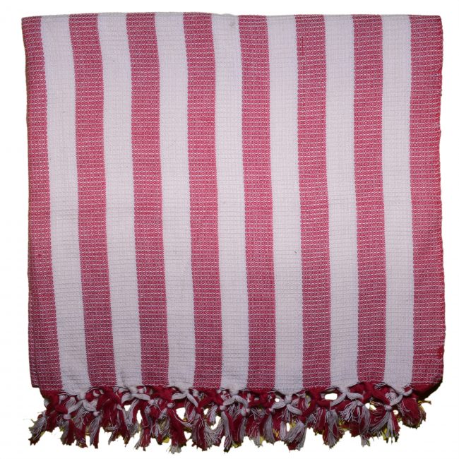 Hand woven striped Bath towel