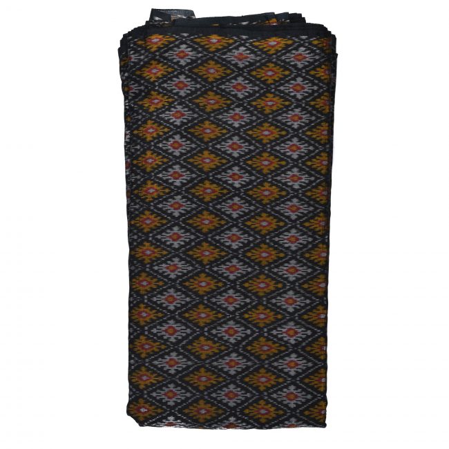 Tribes India Pochampally Cotton Silk Running Fabric Standard Size (2.5 Meters)