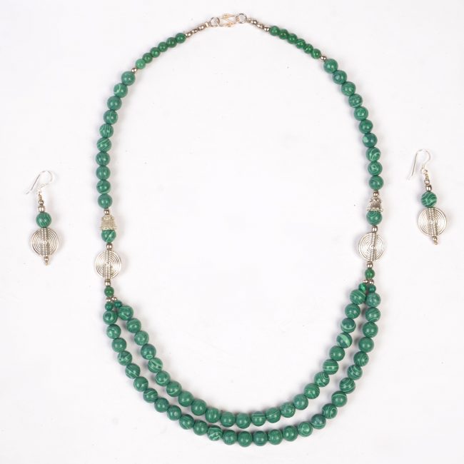 Handcrafted Metal Beads Necklace