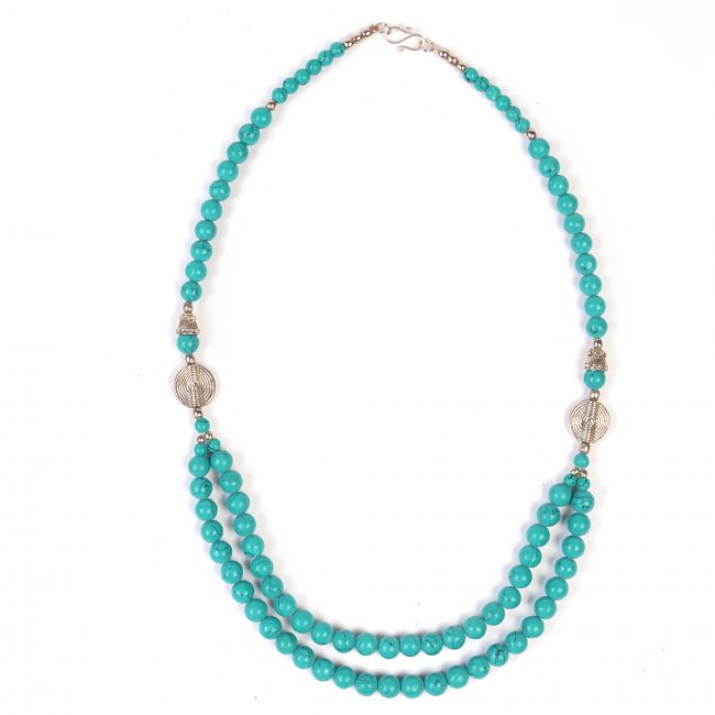 Handcrafted Metal Beads Necklace