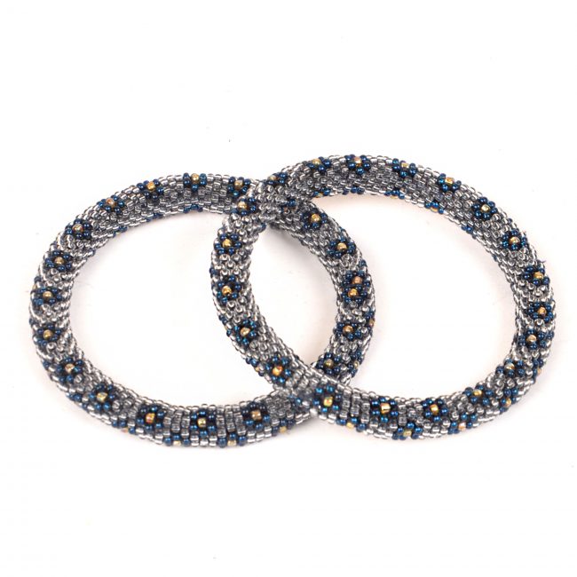 Tribes India Grey Beads Bangle