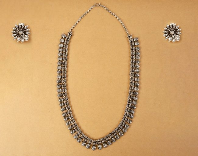 Tribes India Stylish Kannauri Necklace with Earrings