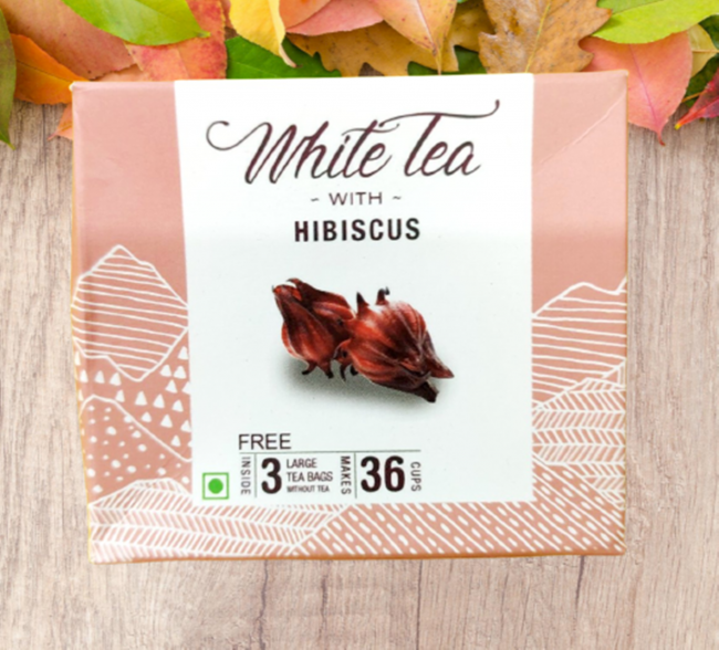 Handmade Pure Organic White Tea with Hibuscus by Aao Tribe of Nagaland