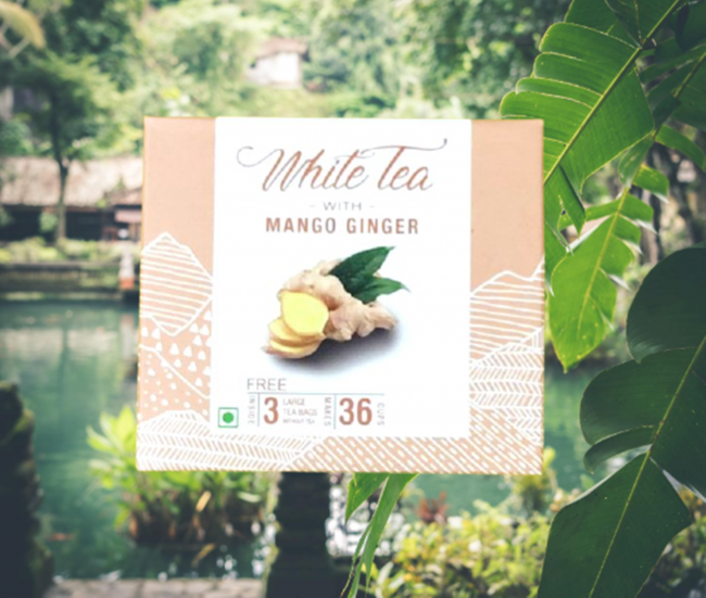 Handmade Pure Organic White Tea with Mango & Ginger by Aao Tribe of Nagaland
