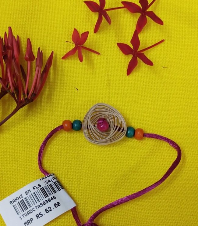 Exclusive Hand Crafted Rakhi Made From Bamboo By Tribals Of Assam