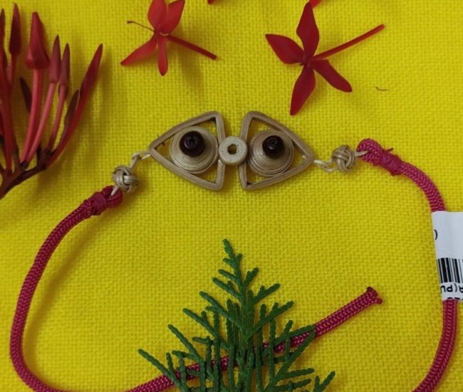 Exclusive Hand Crafted Rakhi Made From Bamboo By Tribals Of Assam