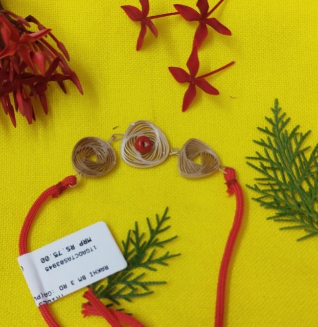 Exclusive Hand Crafted Rakhi Made From Bamboo By Tribals Of Assam
