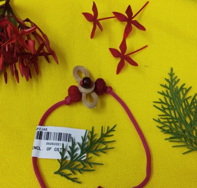 Exclusive Hand Crafted Rakhi Made From Bamboo By Tribals Of Assam