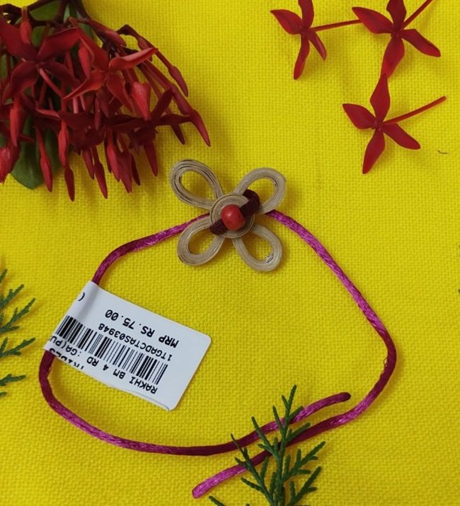 Exclusive Hand Crafted Rakhi Made From Bamboo By Tribals Of Assam