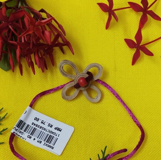Exclusive Hand Crafted Rakhi Made From Bamboo By Tribals Of Assam