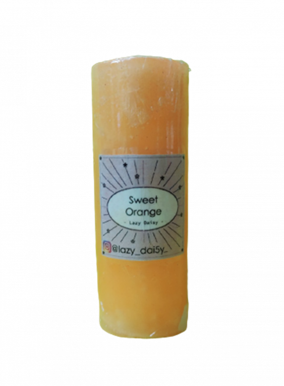 Aromatic Sweet Orange Fragrance Wax Candle (100 Grams)
