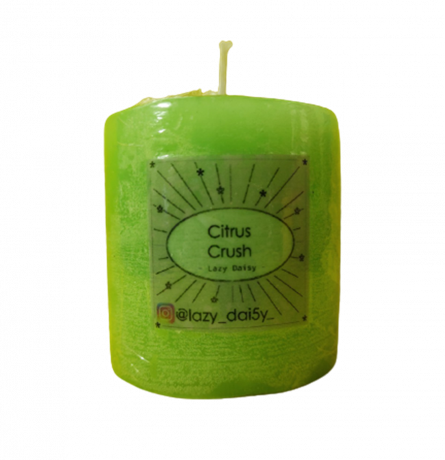Aromatic Citrus Crush Wax Candle (100 Grams) From Mizoram