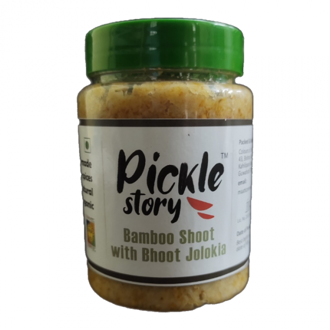Pickle Story Bamboo Shoot with Bhoot Jolokia (200 Grams)