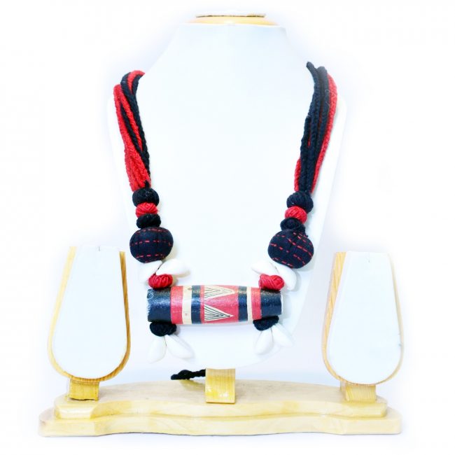 Wooden Dhol Necklace