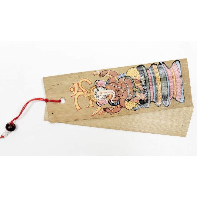 Handmade Multicolor Saura Painting Palm Leaf Book Mark