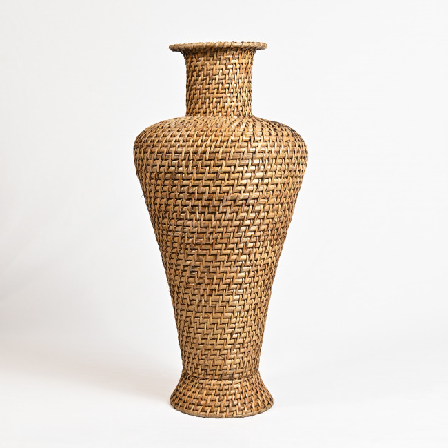 Handmade Cane and Bamboo Japani Design Flower Vase 26 Inch