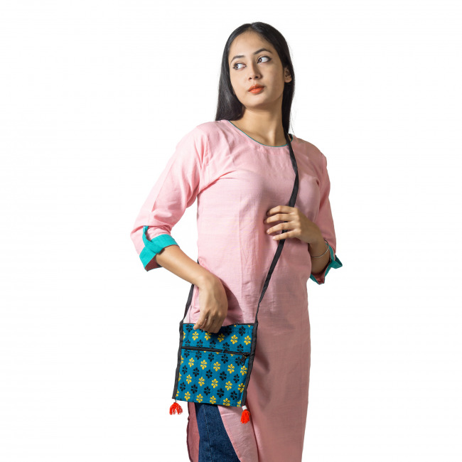 Handmade Trendy Cotton Sling Bag